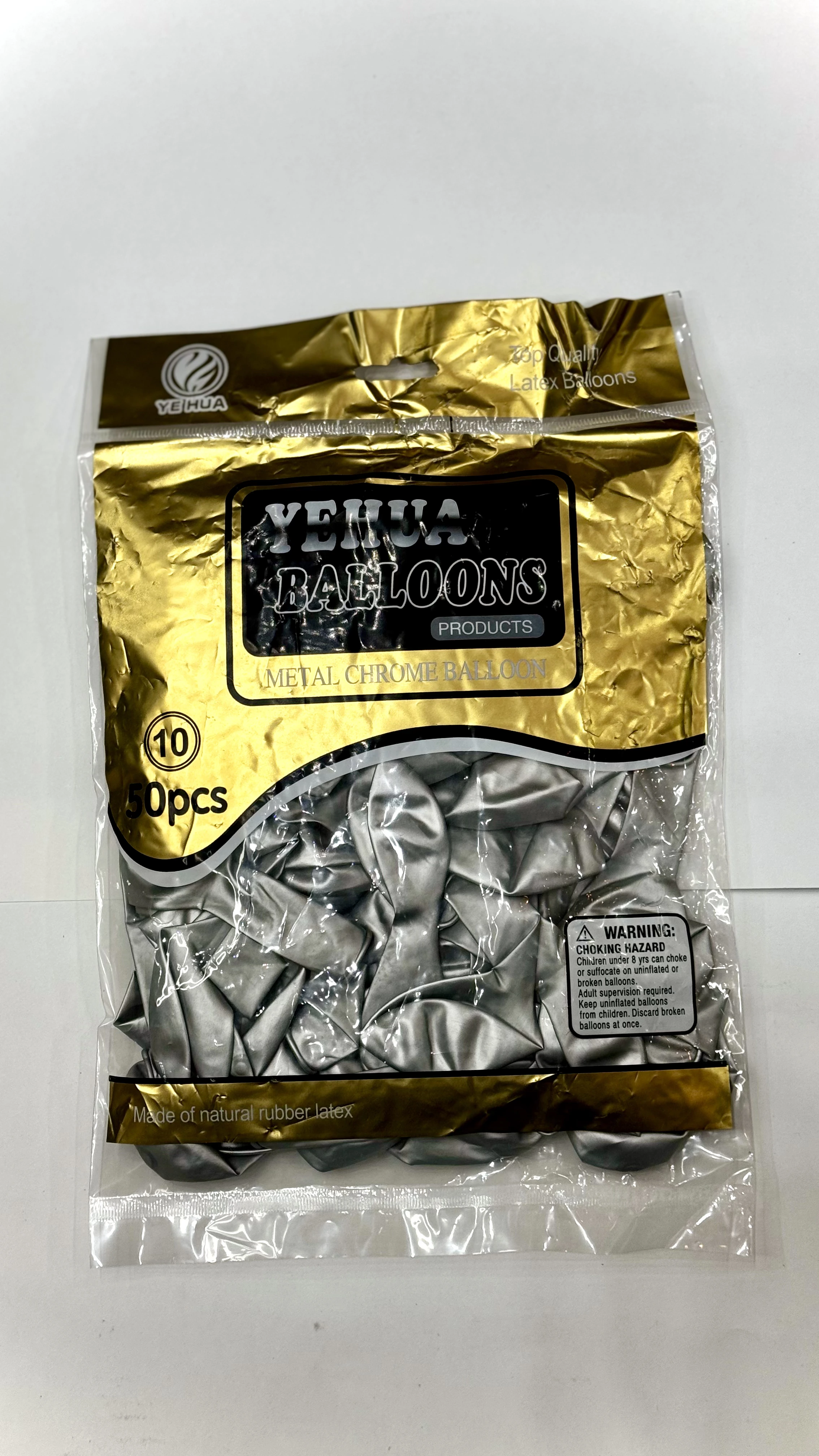 Globos Chrome x50 · plateado