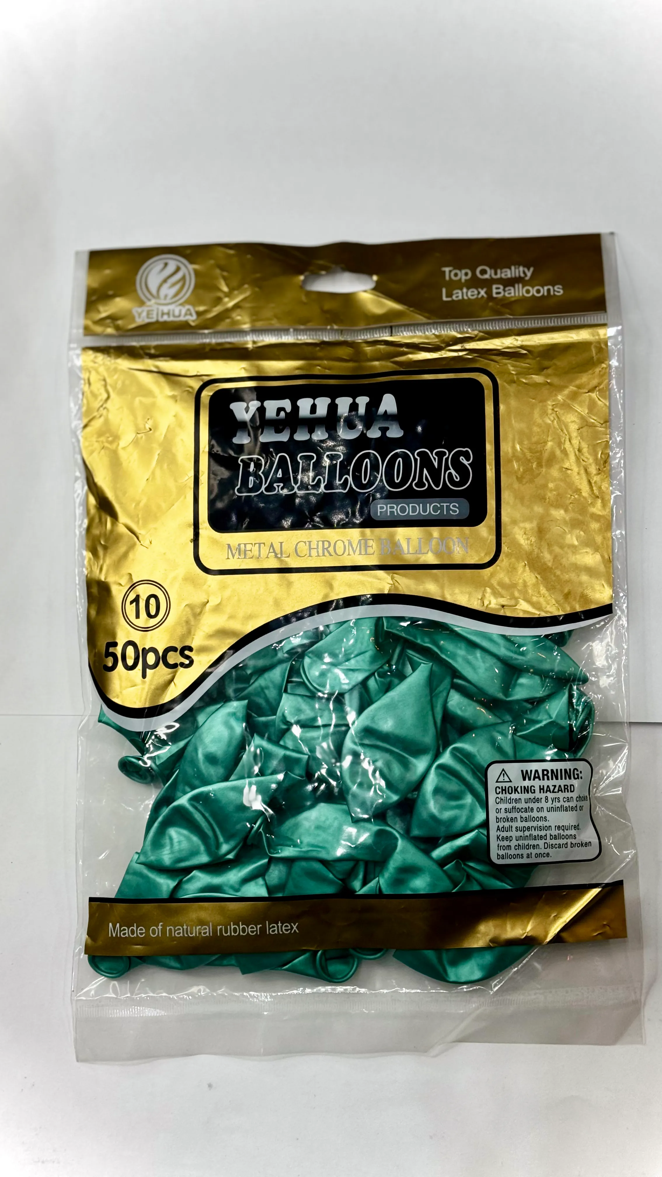 Globos Chrome x50 · verde marino