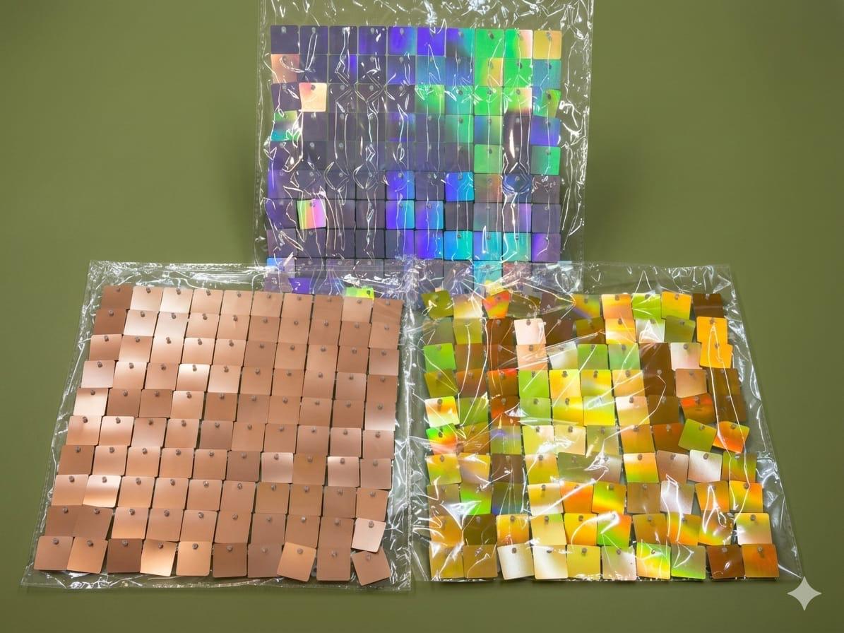 Panel shimmer de lentejuelas