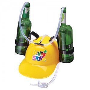 Casco porta latas