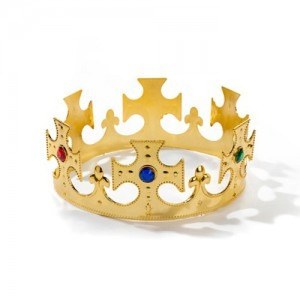 Corona de rey dorada