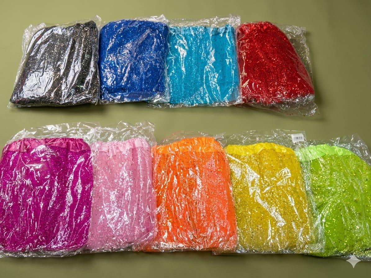 Telas de lentejuelas brillantes