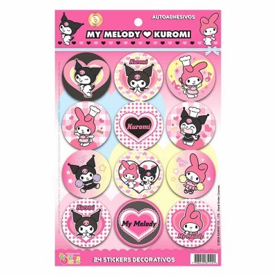 Autoadhesivos de My Melody y Kuromi