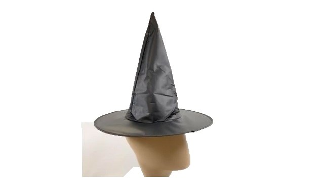 Gorro de bruja clásico negro