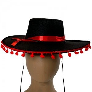 Gorro flamenco con borlas