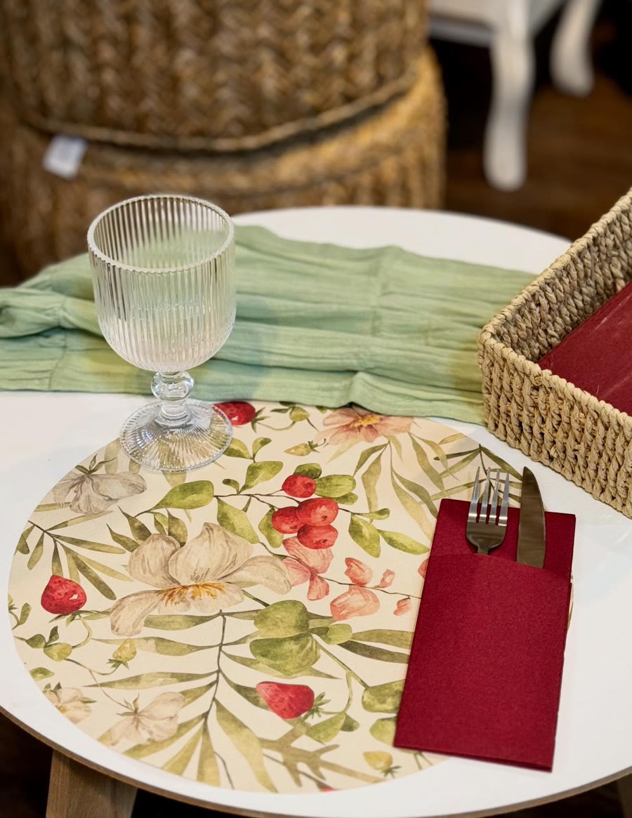 Puesta de mesa · frutos