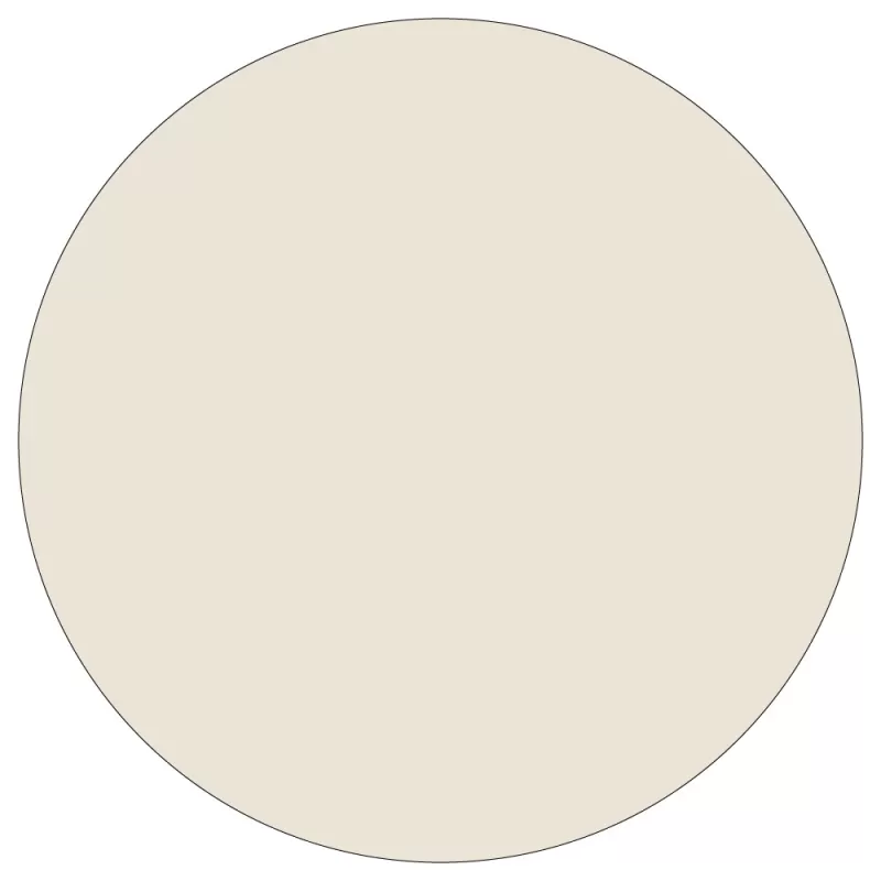 Individuales redondos de ecocuero · beige