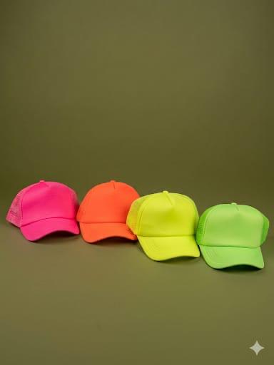 Gorras neón fluorescentes