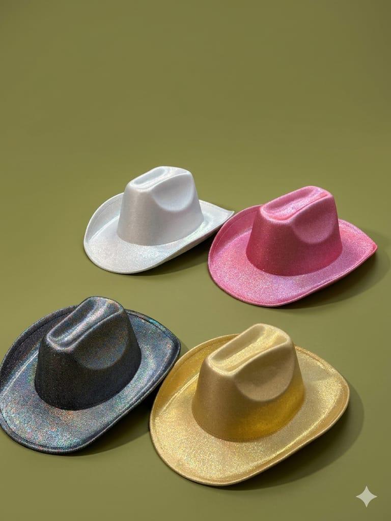 Sombreros vaqueros glitter