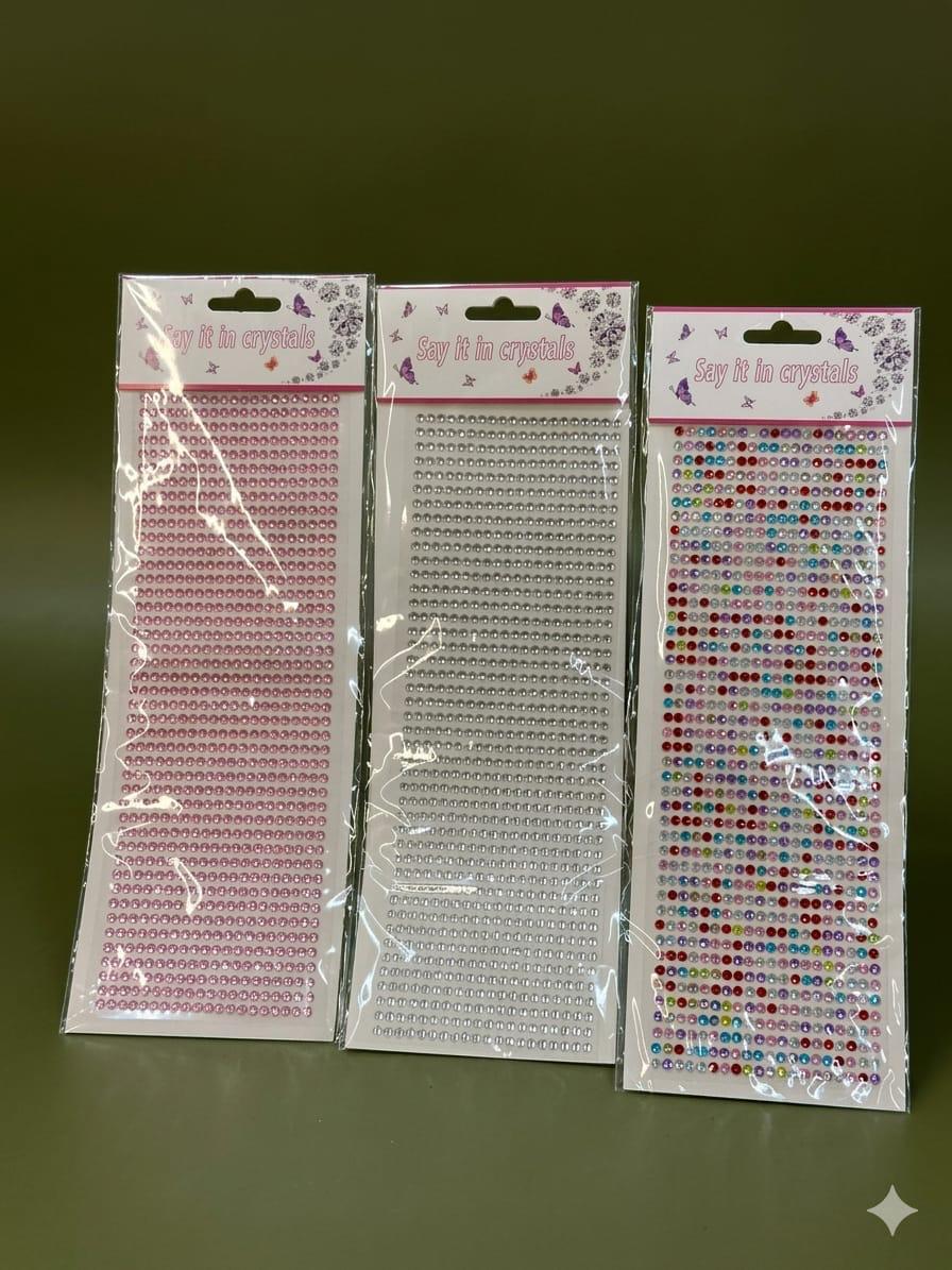 Stickers de strass autoadhesivos