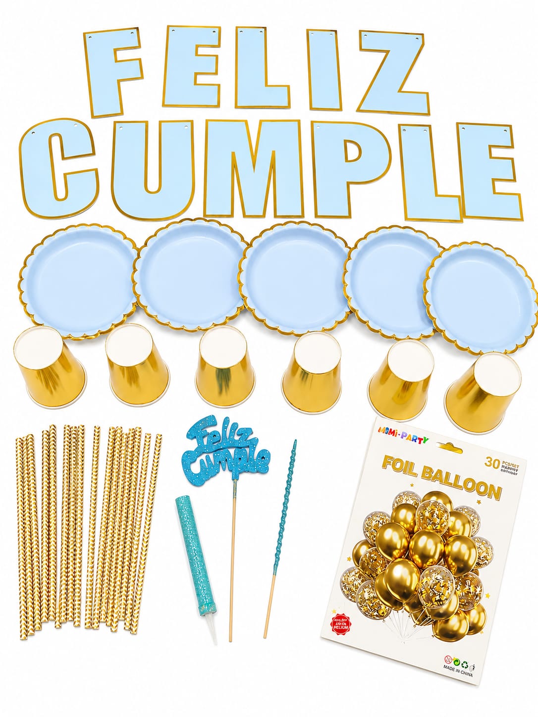 Combo Cumpleañero · celeste